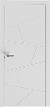 Двері колекції "FREZATO" модель 714 ПГ Біла емаль