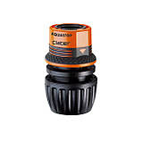 Claber Конектор 1/2"-3/4" аквастоп для поливального шланга, Ergogrip бл., фото 2