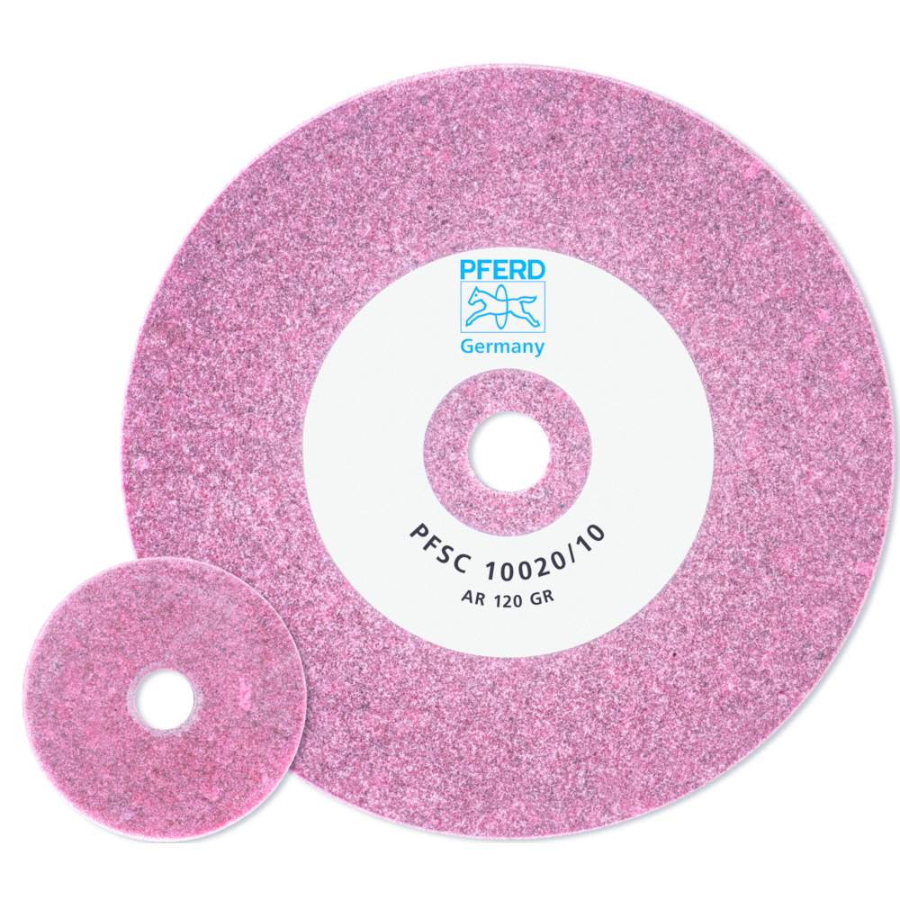 Pferd Круг/диск для тонкого шліфування 25*3мм отвір-2мм SC 2503/2 AR Р120 GR (Poliflex) рожевий