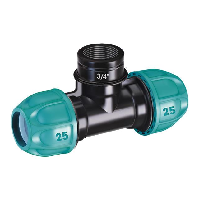 Claber Трійник ПЕ 25*3/4В, фото 1