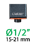Claber Штуцер 1/2"-3/4"Н*16мм для капельної трубки 1/2" з затисканням, фото 3