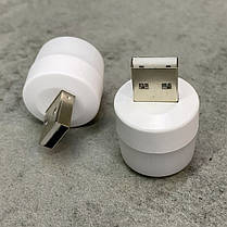 USB LED лампа, потужність 1W, холодне світло, юсб лампа для повербанка, фото 2