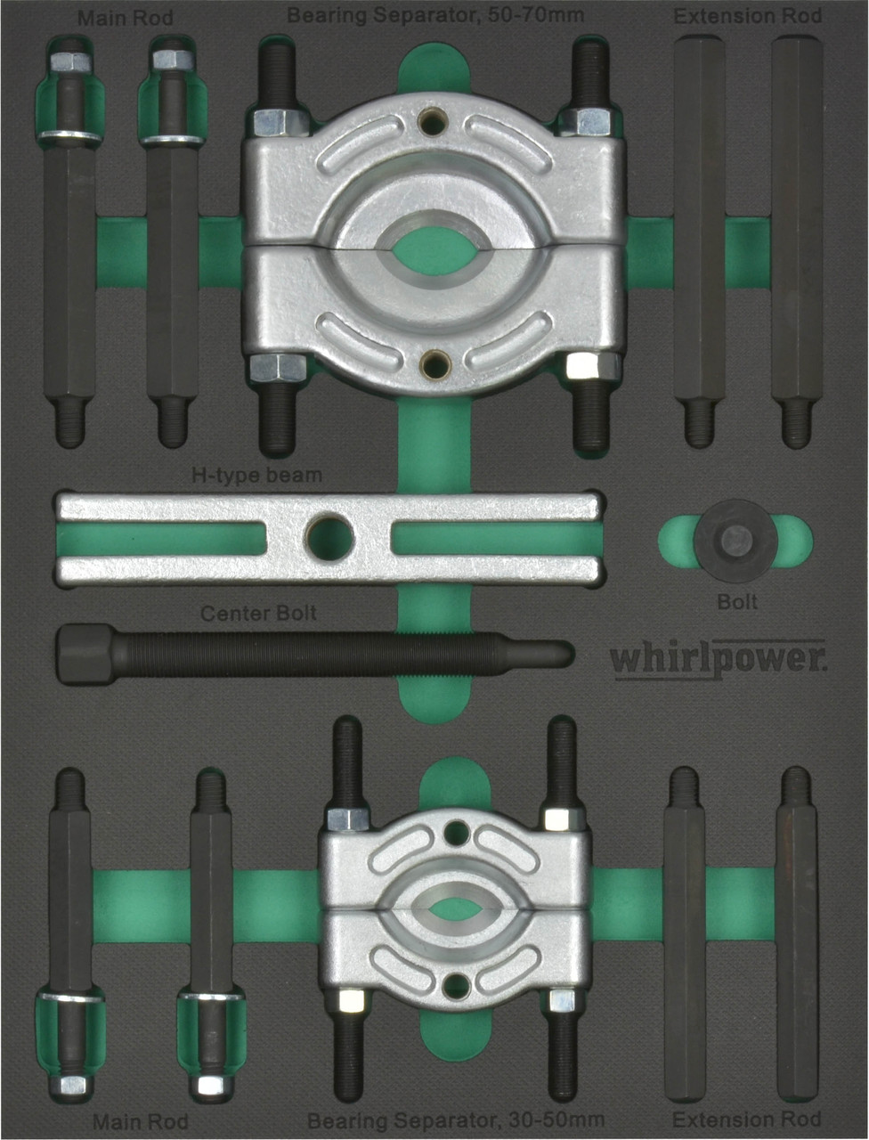 Whirlpower Знімач підшипника сепараторний 12од 30-70мм ложемент, фото 1