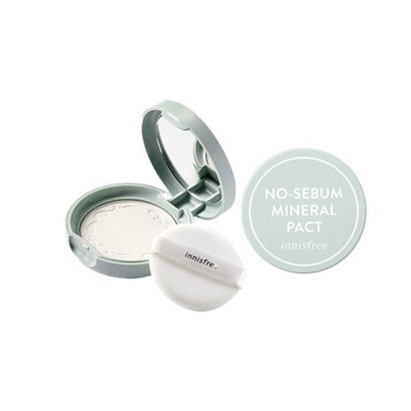 Компактна Матуюча Пудра для Обличчя Innisfree No Sebum Mineral Pact 8.5g, Прозора, фото 1