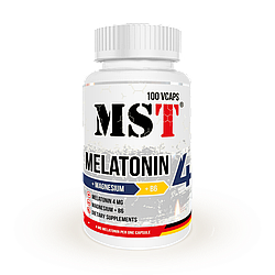 Мелатонін 4 + Магній Б6 MST Melatonine 4 + MAGNESIUM B6 100 капсул