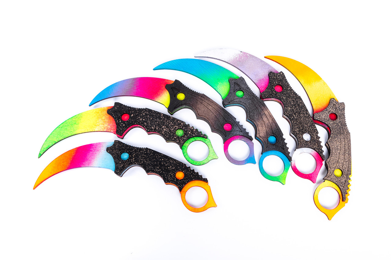 Дерев’яний сувенірний ніж Керамбіт