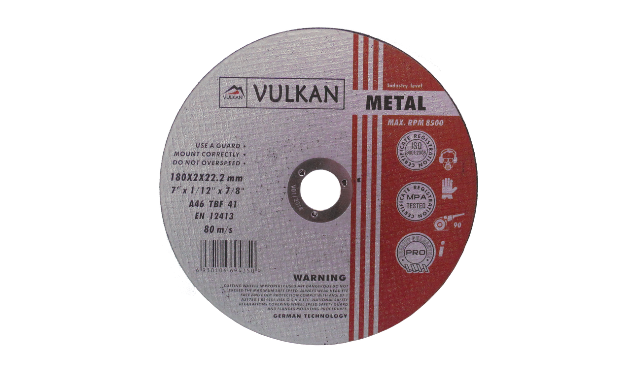 VULKAN Круг відрізний 180*2*22 (UA)