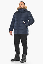 Темно-синя куртка чоловіча з кишенями модель 49868, фото 2