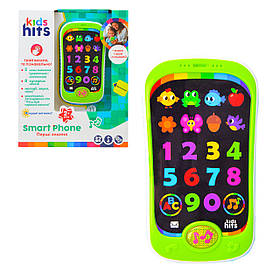 Дитячий розвиваючий телефон Перші знання Kids Hits Smart Phone, укр англ., KH03/002