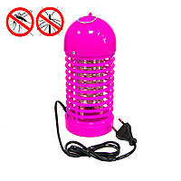 Лампа от насекомых LM-2С Розовая, противомоскитная лампа уничтожитель насекомых | лампа від комарів (GK)