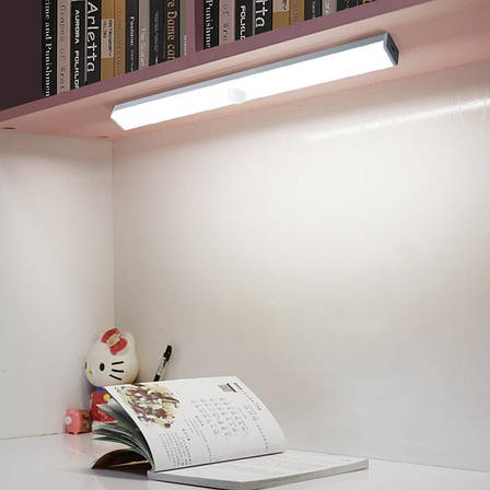 LED-лампа акумуляторна (магнітна) з датчиком руху NZY LED-50 Білий, фото 3