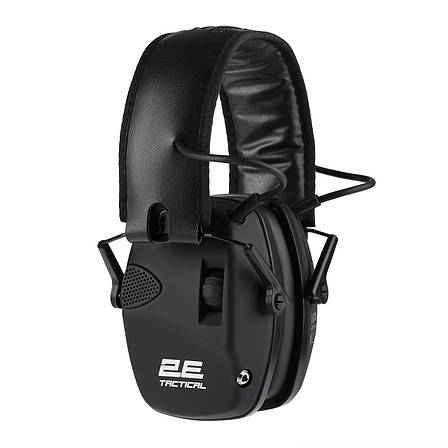 Тактичні захисні активні навушники 2E Pulse Pro Black NRR 22 дБ Чорний (2E-TPE026BK), фото 2