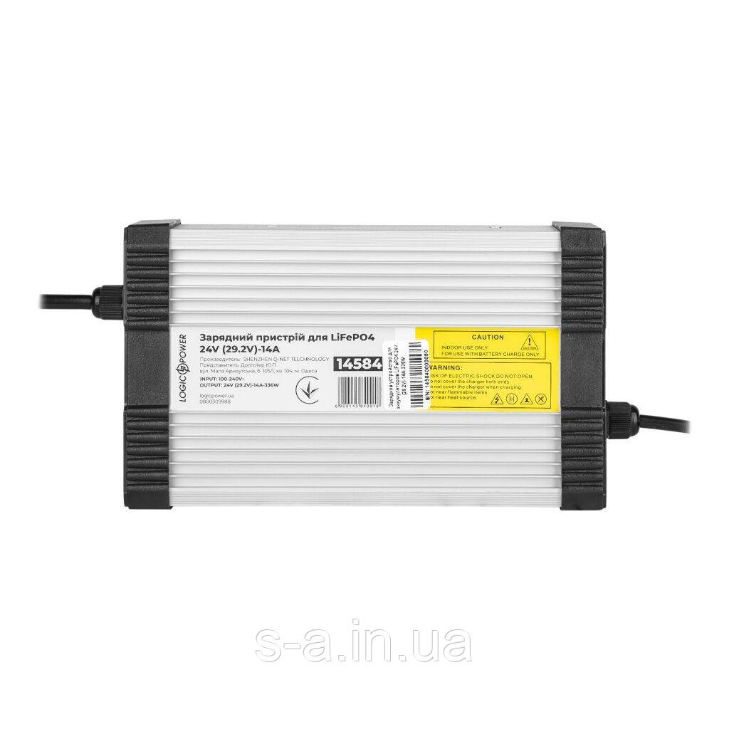 LiFePO4 Зарядний пристрій для акумуляторів LiFePO4 24 V (29.2V)-14A-336W