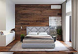 Двоспальне ліжко з м'яким наголов'ям Лідс ТМ Richman, фото 2