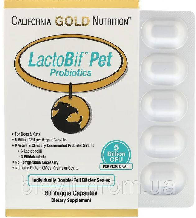 Пробіотики для тварин (LactoBif Pet Probiotics) 5 млрд ДЕШЕ