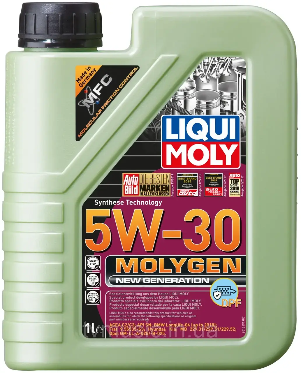 Олива моторна Liqui Moly Molygen New Generation DPF 5W-30 1л