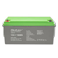 Акумулятор Qoltec Deep Cycle Gel battery | 12V | 150Ah / Product code: 53078