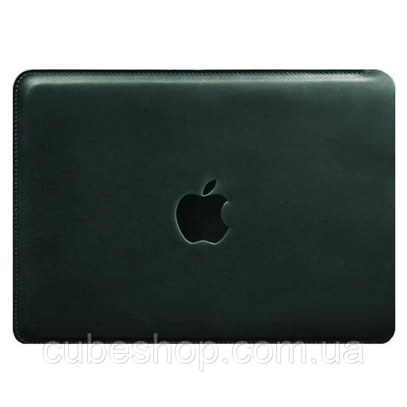 Шкіряний чохол для Macbook 13 (зелений)