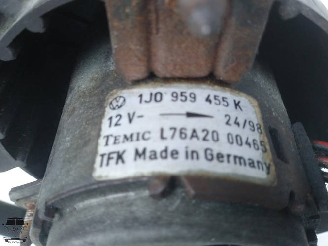 Вентилятор радиатора кондиционера (1J0 959 455 K) (малый) Гольф 4 ...