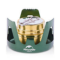 Горелка спиртовая Naturehike Alcohol Burner steel NH18L001-T, зеленая