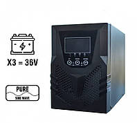 Джерело Безперебійного живлення U-tex UPS-UT1000VA/1000W Online UPS (1000Вт, під зовнішній акумулятор 36В з пр