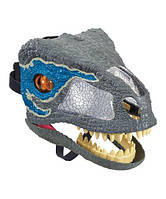 Jurassic World Интерактивная маска динозавра Велоцираптор FMB74 Chomp N Roar Mask Velociraptor blue