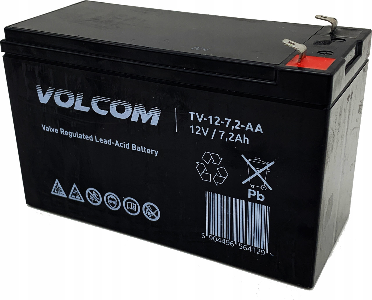 Акумуляторна батарея VOLCOM 12V 7Ah AGM, фото 1