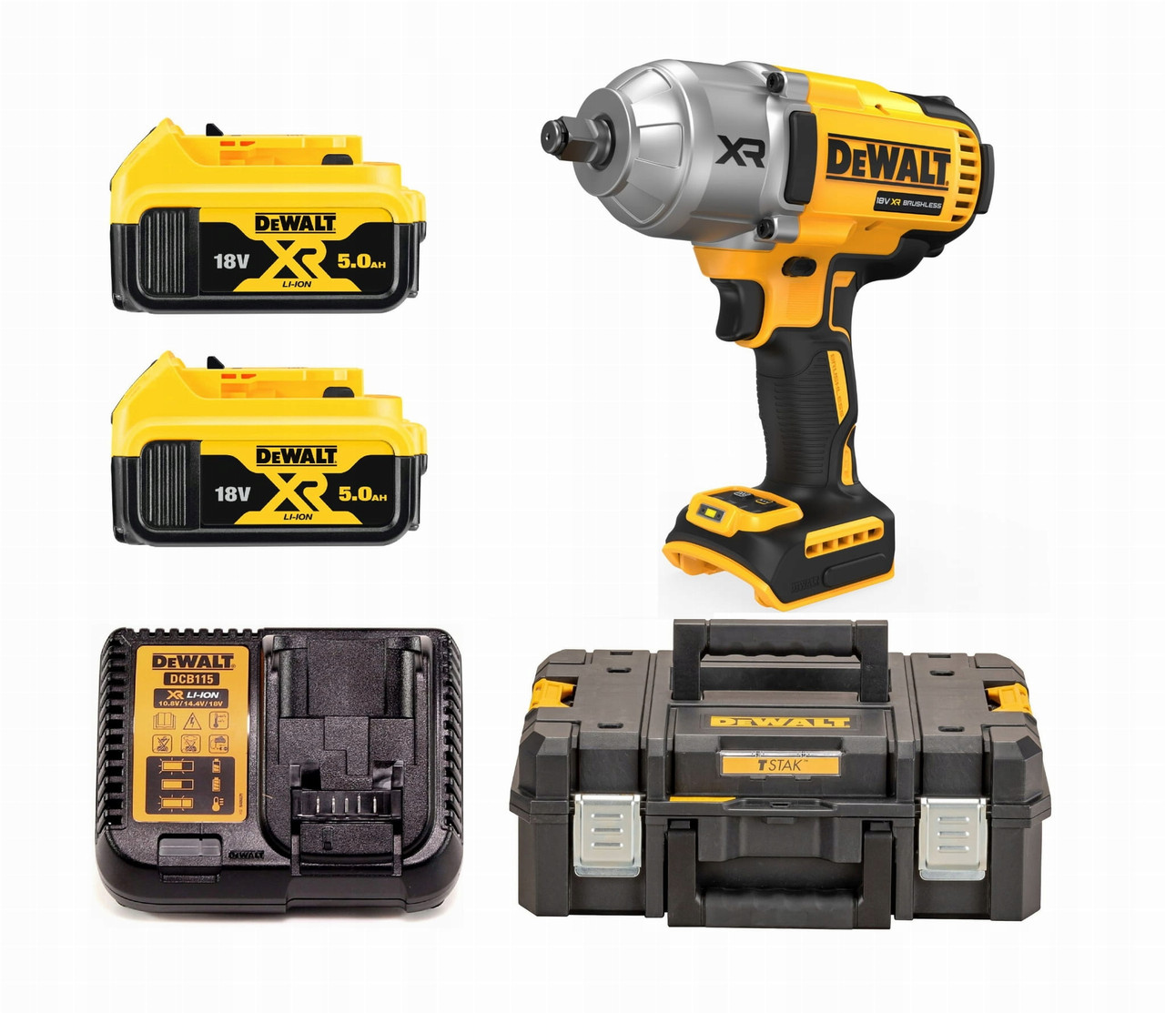 Гайковерт ударний акумуляторний безщітковий DeWalt DCF900P2T-QW