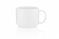 Чашка белая для чая и кофе ARDESTO, 200 мл, фарфоровая - Чашки белые для офиса