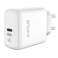 Сетевое зарядное устройство ACCLAB AL-TC125 QC PD 3.0 (5V,3A,25W) - White