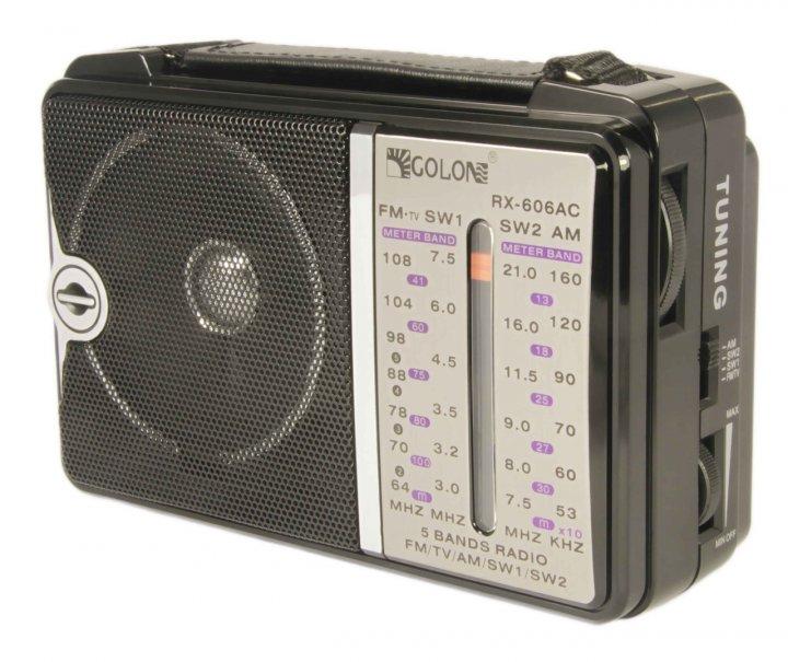 Радіоприймач портативний Golon RX-606AC, чорний