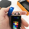 Акумуляторна запальничка USB ZGP-70, Юсбі запальничка чоловіча, Запальничка юсб LN-129 з гравіюванням, фото 6