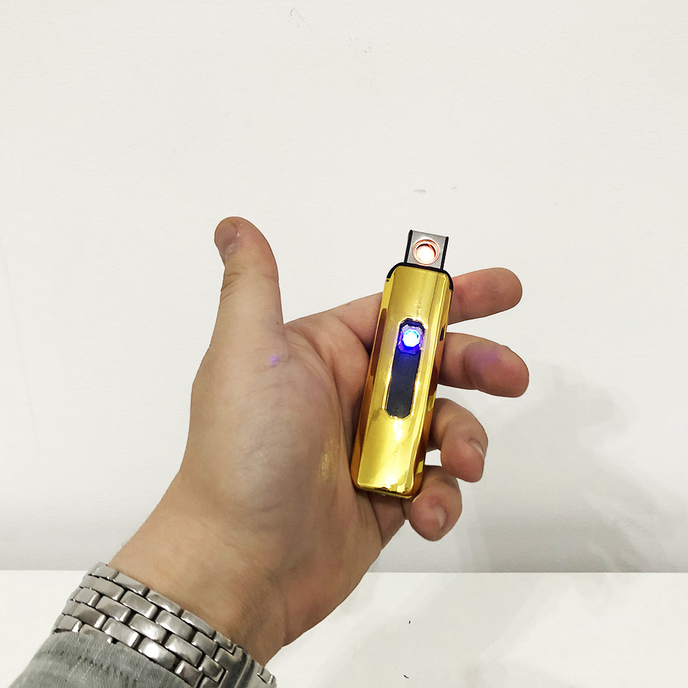 Запальнички з зарядкою від usb золотая, Вічна запальничка usb з акумулятором, VE-920 Запальничка незвичайна