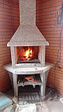 Вуличний камін-барбекю "Каїр" кутовий із великим столом, фото 5