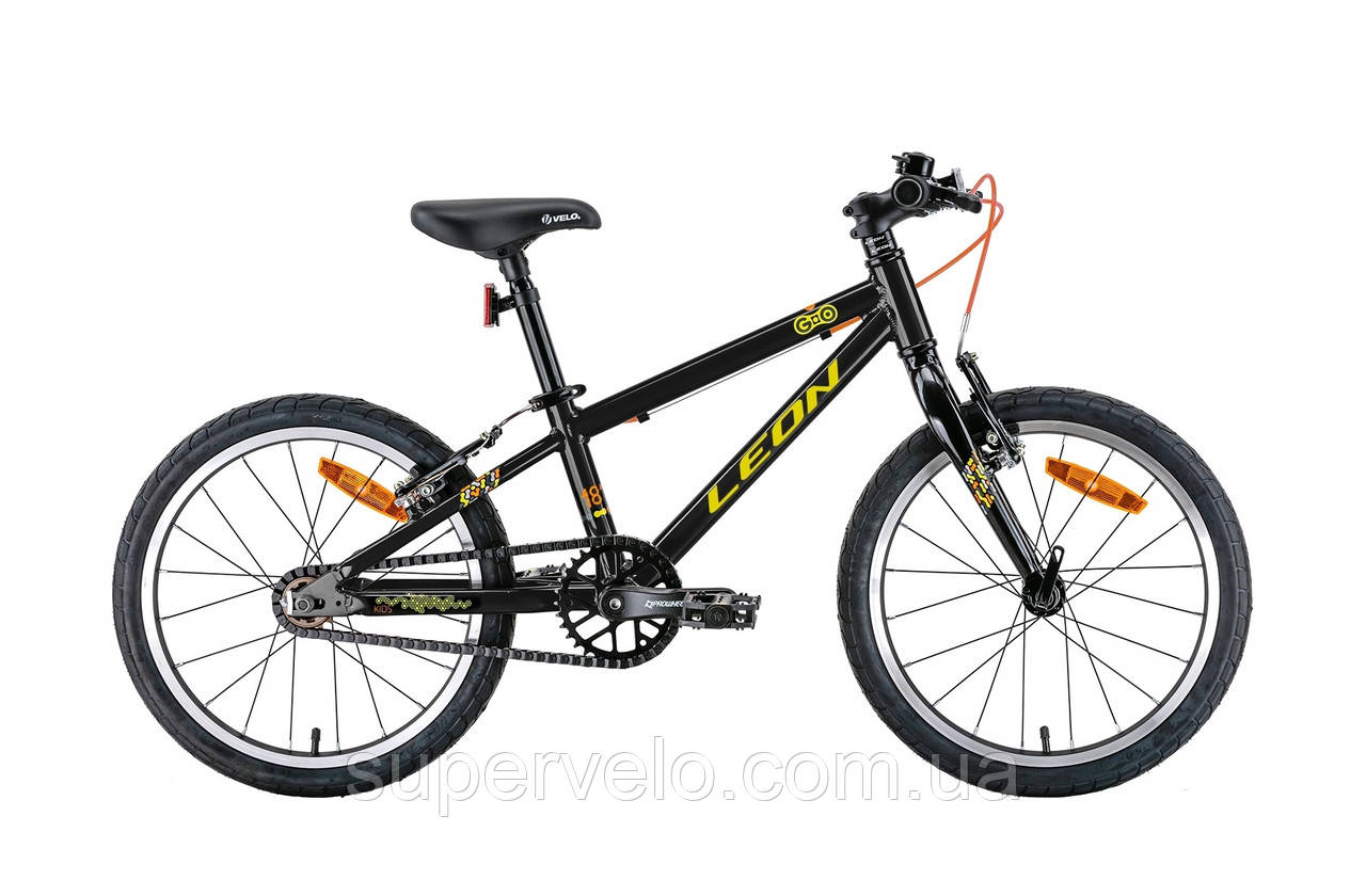 Дитячий велосипед 18" LEON GO VBR 2022 Чорний
