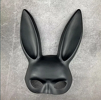 Пластиковая маска кролика "Bunny" чёрная матовая