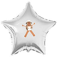 Наклейка "Роблокс дівчата" дівчинка зірочка  на кульку 18" (поштучно, без кульки)