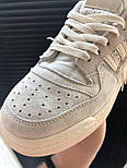 Жіночі кросівки Adidas Forum Low 84 Off White весна-осінь повсякденні замшеві. Живе фото, фото 2