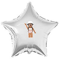 Наклейка "Роблокс дівчата" дівчинка привіт на кульку 18" (поштучно, без кульки)