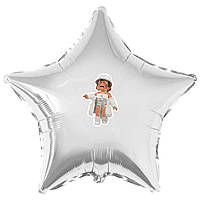 Наклейка "Роблокс дівчата" дівчинка  модниця на кульку 18" (поштучно, без кульки)