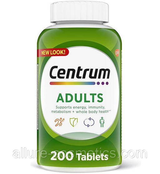 Мультивітаміни для дорослих Centrum Adults Multivitamin&Multimineral Supplement 200 шт., фото 1
