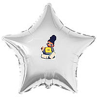 Наклейка "Роблокс дівчата" дівчинка  з кавою на кульку 18" (поштучно, без кульки)