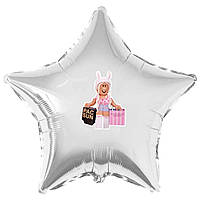 Наклейка "Роблокс дівчата" дівчинка покупки на кульку 18" (поштучно, без кульки)