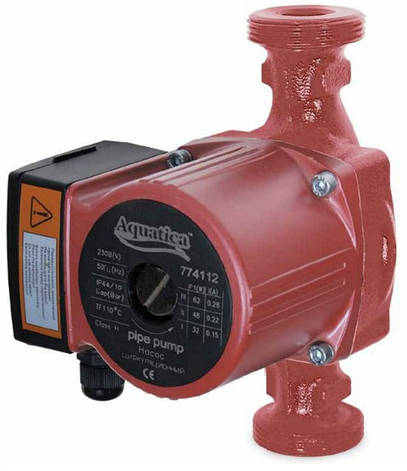 Насос циркуляційний Aquatica GPD25-6S/130 100Вт Hmax 6м Qmax 75л/хв Ø1½" 130мм + гайки Ø1", фото 1