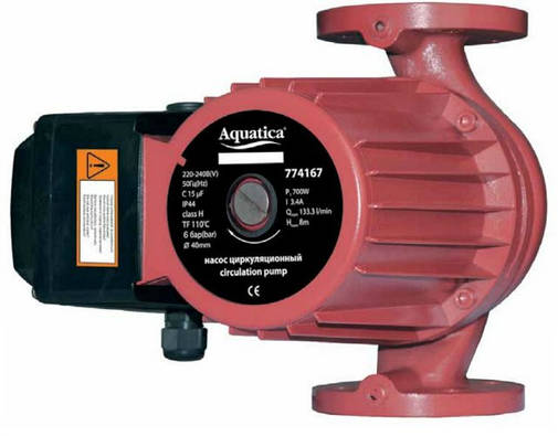Насос циркуляційний Aquatica GPD40-12F/250 фланц 0.7 кВт Hmax 12.3 м Qmax 220л/хв DN40 250мм + ответн флан, фото 1
