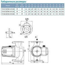 Насос циркуляційний Aquatica GPD40-12F/250 фланц 0.7 кВт Hmax 12.3 м Qmax 220л/хв DN40 250мм + ответн флан, фото 6
