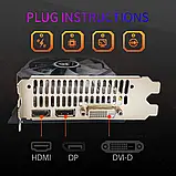 Відеокарта Graphicsplayer AMD Radeon RX 580 8Gb 2048SP HDMI DVI DP, фото 7