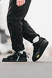 Чоловічі кросівки Adidas Forum x Bad Bunny повсякденні осінь весна чорні. Фото наживо, фото 7