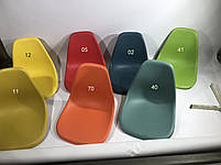 Стілець поворотний кухонний на круглому млинці Nik CH-BASE зелений 02, дизайн Charles and Ray Eames, фото 5