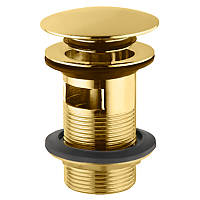 Донный клапан латунный золото JAQUAR ALD-GLD-729